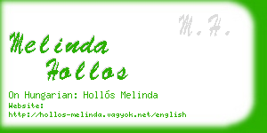 melinda hollos business card